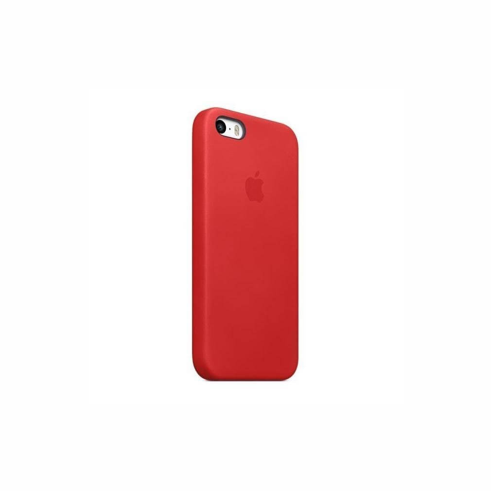 Apple iPhone SE Leder Case Rot