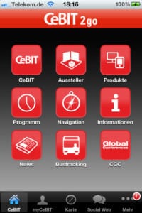 CeBIT - der offizielle mobile Messeführer
