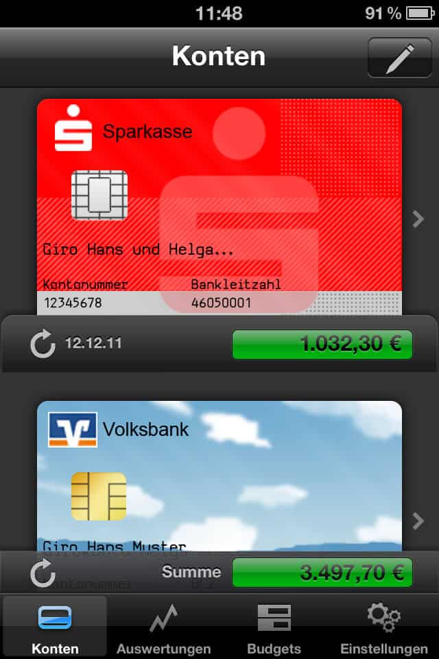 Finanzblick verknüpft alle deine Konten miteinander