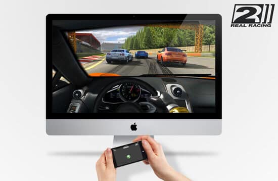 Real Racing 2 am Mac über das iPhone steuern