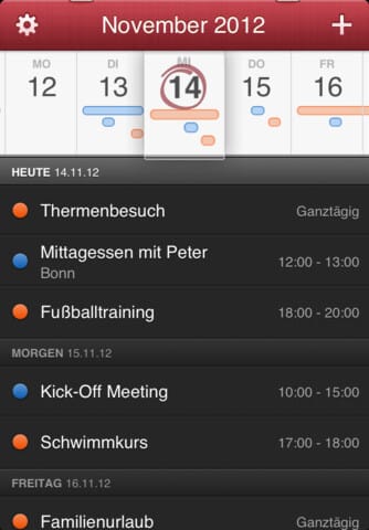 Fantastical - die Tagesübersicht im Kalender