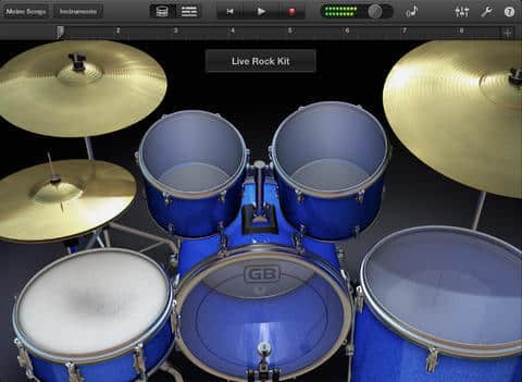 Spiele professionell Schlagzeug mit GarageBand