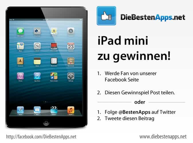 iPad mini von DieBestenApps.net gewinnen!
