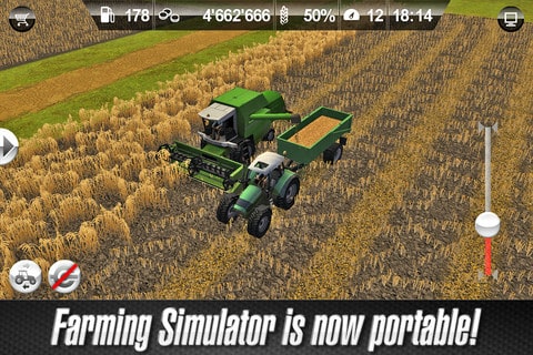 Das bekannte PC Game Landwirtschafts Simulator jetzt auch für Unterwegs