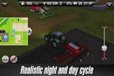 Realistische Tag und Nacht Situationen im Landwirtschafts Simulator