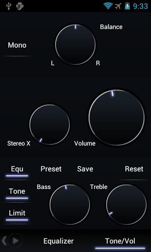 Equalizer für deine Song wiedergabe