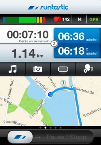 Live Tracking deines Laufs