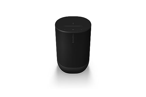 Sonos Move 2, Unser komplett überarbeiteter, leistungsstärkster tragbarer Speaker bietet dir überall intensiven Stereo Sound. (Black)