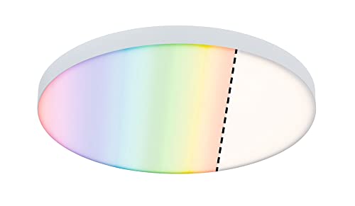 Paulmann 79899 LED Panel Velora Smart Home Zigbee 600mm rund incl. 1x16,5 W dimmbar RGBW Farbsteuerung Deckenleuchte 3000 K