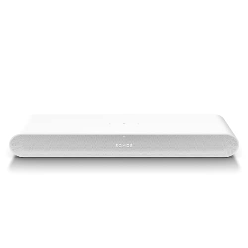Sonos Ray Soundbar – Einzigartig kompakte All-in-One-Soundbar mit Blockbuster-Sound für Filme, Spiele und WLAN-Musikstreaming – Kompatibel mit der Sonos App und Apple AirPlay – In Weiß