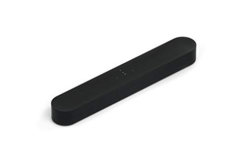 Sonos Beam Smart Soundbar, schwarz – Kompakte für Fernsehen & Musikstreaming mit WLAN, Alexa Sprachsteuerung, Google Assistant & HDMI ARC - AirPlay kompatibler Musik- & TV Lautsprecher