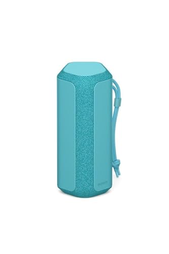 Sony SRS-XE200 - Tragbarer kabelloser Bluetooth-Lautsprecher mit breitem Klang und Trageschlaufe - wasserdicht, stoßfest, 16 Stunden Akkulaufzeit und Schnellladefunktion - Blau