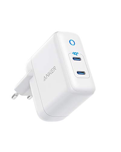 Anker PowerPort III Duo, Kompaktes Doppel-Port Typ-C Wandladegerät mit PowerIQ 3.0, Power Delivery für iPhone XR/Xs/Max/X / 8 / Plus, Galaxy S10 / S9, Pixel 3a / 3 / XL, iPad Pro, und mehr