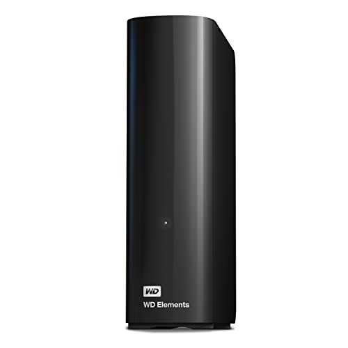 WD Elements Desktop-Speicher 12 TB (Desktop-Speicher USB 3.0-kompatibel, Zusatzspeicher für Fotos, Musik, Videos und alle anderen Dateien, stoßfest), Mechanische Festplatte, Schwarz