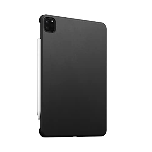 NOMAD Modern Case robuste Schutzhülle aus hochwertigem Echtleder kompatibel mit dem iPad Pro 12,9-Zoll in schwarz