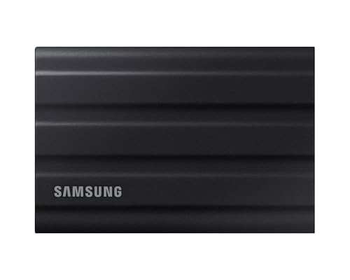 Samsung Portable SSD T7 Shield, 1 TB, USB 3.2 Gen.2, 1.050 MB/s Lesen, 1.000 MB/s Schreiben, Robuste externe Festplatte Outdoor für Mac, PC und Smartphone, Schwarz, MU-PE1T0S/EU