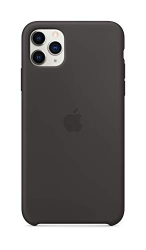 Apple Silikon Case (für iPhone 11 Pro Max) - Schwarz - 6.5 Zoll