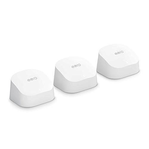 eero-6-Dualband-Mesh-Wi-Fi-6-System von Amazon mit eingebautem Zigbee Smart Home-Hub | 3er-Pack