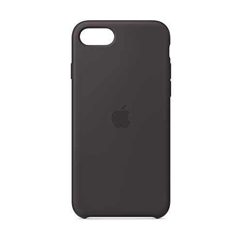 Apple Silikon Case (für iPhone SE) - Schwarz - 4 Zoll