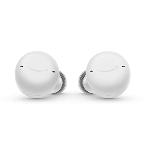 Echo Buds (2. Gen) | Kabellose Ohrhörer mit Alexa, Bluetooth In-Ear Kopfhörer mit aktiver Geräuschunterdrückung, integriertes mikrofon, IPX4 wasserfest | Weiß