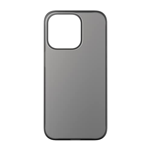 NOMAD Super Slim Case | für iPhone 14 Pro | Extra dünne Schutzhülle | Kratzfest | Semitransparent und matt | Schwarz
