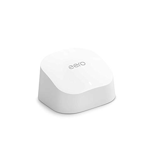 Amazon eero 6 Mesh-WLAN-Router | 900-Mbit/s-Ethernet | Bis zu 140 m² Abdeckung | Für Verbindungen mit über 75 Geräten | Einzelpack
