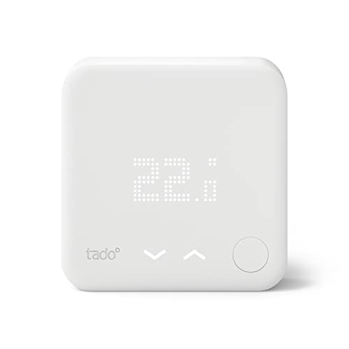tado° smart home Thermostat (verkabelt) – Wifi Zusatzprodukt als Wandthermostat für digitale Einzelraumsteuerung per App – einfache Installation – Heizkosten sparen