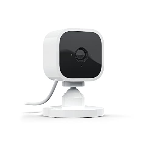 Blink Mini – Kompakte, smarte Plug-in-Überwachungskamera für innen, 1080p-HD-Video, Nachtsicht, Zwei-Wege-Audio, Bewegungserfassung; einfache Einrichtung, funktioniert mit Alexa – 1 Kamera (weiß)