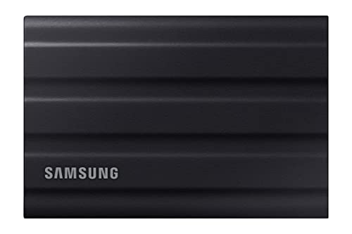 Samsung Portable SSD T7 Shield, 1 TB, USB 3.2 Gen.2, 1.050 MB/s Lesen, 1.000 MB/s Schreiben, Robuste externe Festplatte Outdoor für Mac, PC und Smartphone, Schwarz, MU-PE1T0S/EU