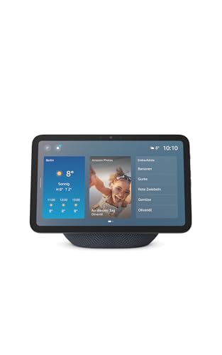 Amazon Echo Show 8 (neueste Generation), brillantes 8,7-Zoll-Display in HD-Auflösung mit raumfüllendem 3D-Audio und Alexa, Graphit