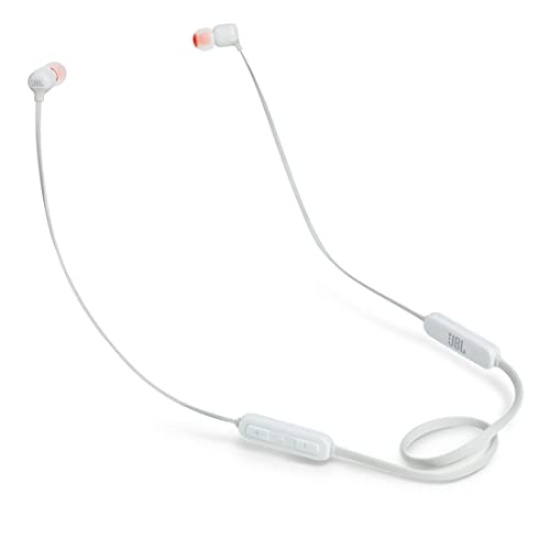 JBL Tune 110 BT In-Ear Bluetooth-Kopfhörer - Weiß – Kabellose Ohrhörer mit integriertem Mikrofon – Musik Streaming bis zu 6 Stunden mit nur einer Akku-Ladung