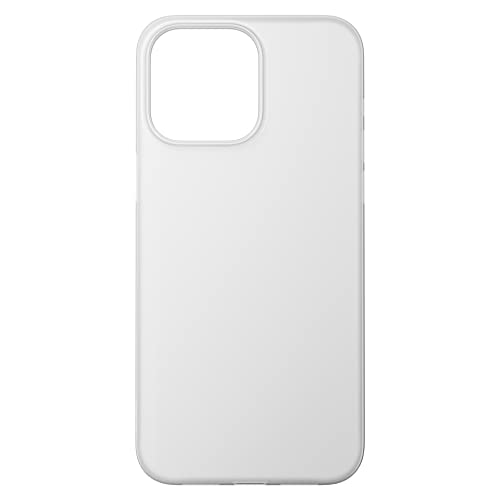 NOMAD Super Slim Case | für iPhone 14 Pro Max | Extra dünne Schutzhülle | Kratzfest | Semitransparent und matt | Weiß