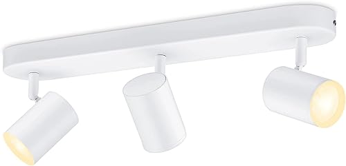 WiZ Imageo 3er-Spot Tunable White, Deckenleuchte, dimmbar, warm- bis kaltweiß, 3x5W, smarte Steuerung per App/Stimme über WLAN, weiß