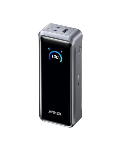 Anker Prime Powerbank, 26250mAh, tragbares Ladegerät mit 3 Ports und 300W Ausgang, bidirektionales Laden, TSA-zugelassen, App-Steuerung, für MacBook, iPhone 17/16-Serie und weitere (ohne Ladebasis)