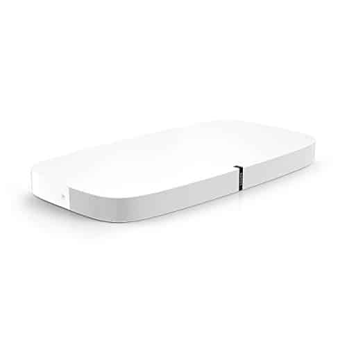Sonos Playbase WLAN Soundbase, weiß – Fernsehlautsprecher mit kraftvollem Sound für Heimkino & Musikstreaming – Erweiterbarer WLAN Speaker mit Airplay