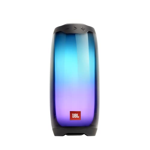 JBL Pulse 4 in Schwarz – Wasserdichter Bluetooth-Lautsprecher mit 360-Grad-Beleuchtung – Bis zu 12 Stunden Akkulaufzeit mit einer Ladung – Kabelloses Musikstreaming