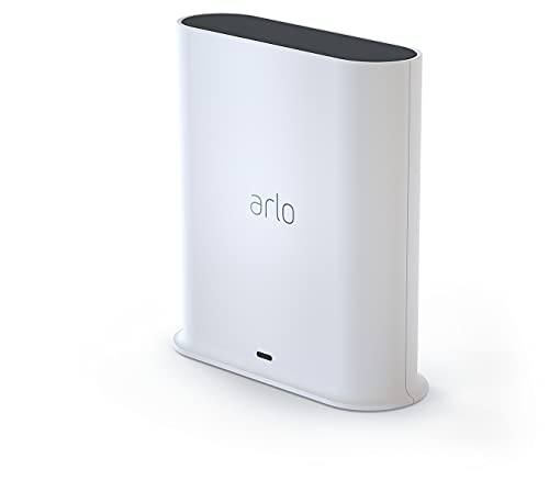 Arlo Zertifiziertes Zubehör, SmartHub, Lokaler Speicher - Micro-SD-Karte, WiFi WLAN 2,4 GHz, Kompatibilität Mit Arlo Kameras Und Klingeln, Konnektivität Apple HomeKit, Ethernet-Kabel, Weiß