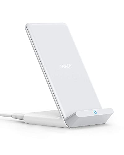 Anker 313 Induktive Ladestation, Qi-Zertifiziert, Geeignet für iPhone 15/15 Pro / 15 Pro Max, SE (2020), 13/13 Pro / 13 Pro Max, XR,10W Schnellladefunktion für Galaxy S22 (Ohne Netzteil)