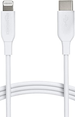 Amazon Basics USB-2.0 Typ-C auf Lightning-Kabel (MFi-zertifiziert), 0.9 m, Weiß