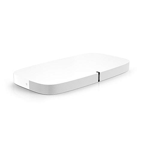 Sonos Playbase WLAN Soundbase, weiß – Fernsehlautsprecher mit kraftvollem Sound für Heimkino & Musikstreaming – Erweiterbarer WLAN Speaker mit Airplay