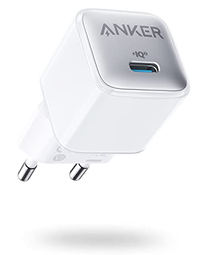 Anker 511 Charger (Nano Pro) 20W PIQ 3.0 Ladegerät, USB-C Netzteil, kompatibel mit iPhone 13/13 Mini/13 Pro/13 Pro Max/12, iPad/iPad Mini, Pixel, Arktis (Kabel Nicht inklusive)