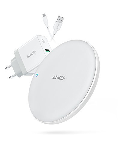 Anker PowerWave 7.5 Ladepad Wireless Charger, Starkes Kabelloses Ladepad mit innerem Kühlungsventilator für Temperaturregulierung, Qi-Zertifiziert,7,5 W Ladungen