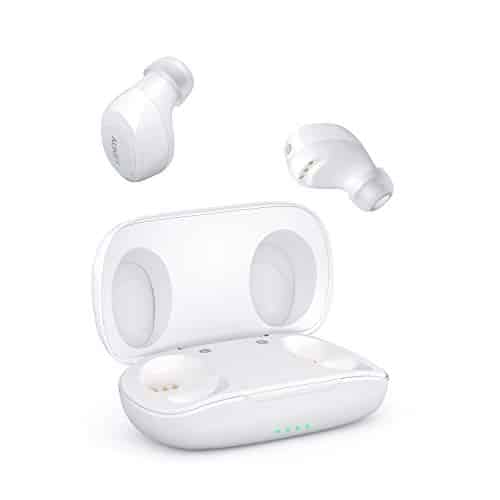 AUKEY Bluetooth Kopfhörer 5 Kabellos In Ear Ohrhörer, HiFi-Stereo Sport Headset mit IPX5 Wasserdicht, Berührungssteuerung und Automatisches Paring, Geräuschreduzierung mit Integriertem Mikrofon