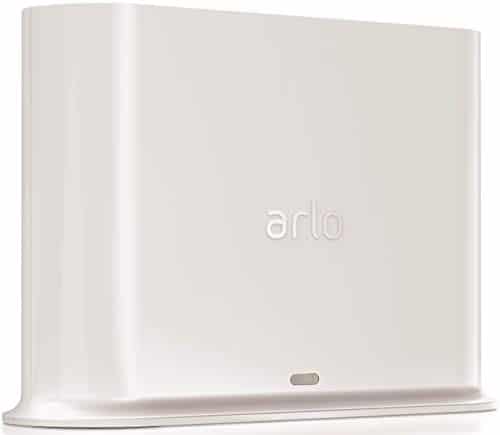 Arlo zertifiertes Zubehör | Basisstation (geeignet für Arlo HD, Pro und Pro 2 kabellose Überwachungskamera, Intelligente 90 Dezibel Sirene und mögliche lokale Speicherung via USB Port) VMB4500, weiß