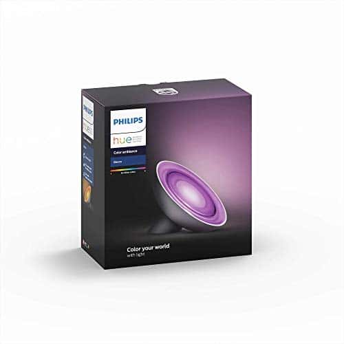 Philips Hue LivingColors LED Tischleuchte Bloom, Erweiterung für alle Hue Starter Sets, dimmbar, bis zu 16 Millionen Farben, steuerbar via App, kompatibel mit Amazon Alexa (Echo, Echo Dot)