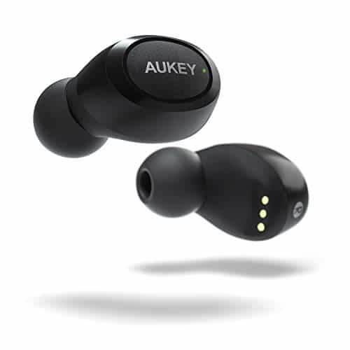 AUKEY Kopfhörer Kabellos, In Ear Bluetooth Kopfhörer, Tragbares HiFi-Stereo Sport Headset IPX5 Wasserdicht, Berührungssteuerung und Automatische Paring, Geräuschreduzierung mit Integriertem Mikrofon