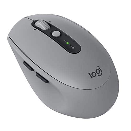 Logitech M590 Silent kabellose Maus (Multi-Device Silent Bluetooth-Maus für Windows/Mac) mid grau