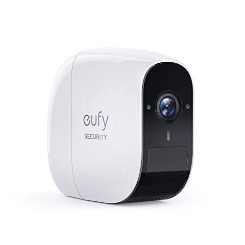 eufy Security, eufyCam E Kabellose Überwachungskamera, 1 Jahr Akkulaufzeit, 1080p,100dB Diebstahlalarm, 16GB microSD-Speicherkarte, doppelseitige Kommunikation, IP65 Wetterfest