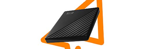 Western Digital WD My Passport externe Festplatte 2 TB (mobiler Speicher, schlankes Design, WD Discovery Software, automatische Backups, Passwortschutz) Schwarz - auch kompatibel mit PC, Xbox und PS4