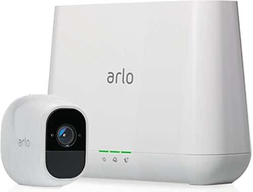 Arlo Pro2 Smart Home 1 HD-Überwachungskamera & Sicherheitsalarm (130 Grad Blickwinkel, kabellos, WLAN, Bewegungsmelder, Innen/Außen, Nachtsicht, wetterfest, 2-Wege Audio) weiß, VMS4130P
